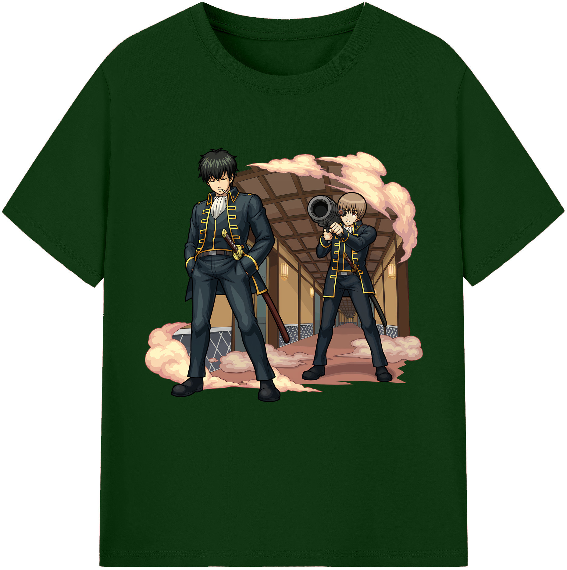 （画像用） ぎんたま 坂田銀時（さかたぎんとき） 神楽 志村新八（しむら しんぱち） GINTAMA Sakata Gintoki Kagura Shimura Shinpachi 綿100％半袖Tシャツ（フロントプリント）